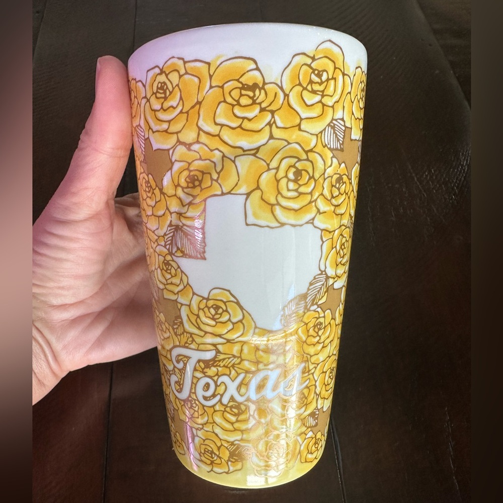 Starbucks glass/ceramic travel mug. Starbucks Texas no longer available to buy.